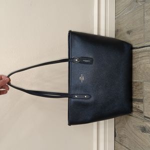 Coach Blue Metallic Tote